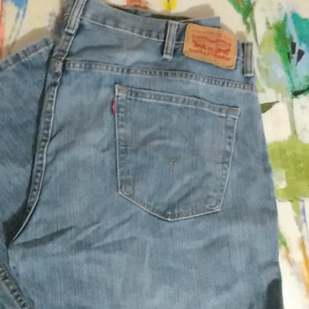 Big tall  Levi's vintage relaxed jeans well worn